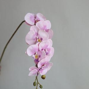 35" Fake Orchids in Lilac Pink, Artificial Phalaenopsis Orchids Stem, DIY Office/Wedding/Home/Holiday/Kitchen Decorations, Mum Gifts for Her