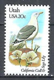 1982 USA United States MNH Birds Flowers Utah California Gull Sego lily
