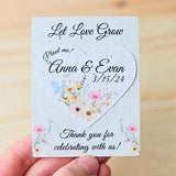 Wildflower Seed Paper Heart Wedding Favor Seed Paper Wedding Favor Seed Paper Custom Seed Paper Favor Guest Bulk Party Favor Unique Favor