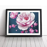Mind Blowing Peony Flowers Framed Wall Art Poster Print Home Decor Picture Large