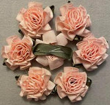 PINK RIBBON CARNATION FLOWERS - Lot of 30 - Approx. 1 ?