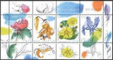 Estonia 2007 Rose/Peony/Iris/Lily/Flowers/Plants/Nature 4v m/s (n17434)