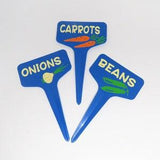 Plant labels blue, Vegetable label, Plastic plant marker, Nursery labels, Garden plant tags, Herb labels