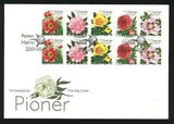 FLOWERS PEONY PEONIES PIVOINE PFINGSTROSEN - SWEDEN 2001 FDC MI 2236 - 2240