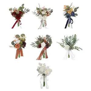 Handmade Wedding Bridal Bouquet Arrangements Silk Flower Bridal Bouquet for