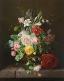 Dream-art Oil painting roses peony Flower Still Life with Roses Amalie Kaercher
