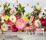 3D Ranunculus Flowers 5942NA Wallpaper Wall Murals Wall Paper Print Mural Romy