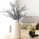 20 Heads Artificial Fake Dry Branch Flower Plastic Tree Dried Plant Home Decor