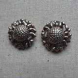 Vintage Aya Azrielant Sterling Silver Sunflower Earrings, AYA 925 Silver Flower Earrings, Aya Azrielant Jewelry