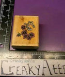 LILY OF THE VALLEY VIOLETS FLOWERS RUBBER STAMP CITY Y8617 CREAKYATTIC
