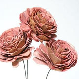 3PC Light Pink Sola Rose/Pink/Wedding Centerpieces/Home Decor/Faux Flowers/Silk Flowers/Flower Bouquet/Spring Wedding/Summer Wedding