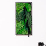 Hanging Moss Wall Decor Piece, Green Living Room Vertical Moss Wall Panel, Preserved Moss Wall Art Indoor Vertical Garden, Bio Art