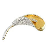 The Nolan Miller Collection Mark Zunino  Large Lily Rhinestone Brooch Pin