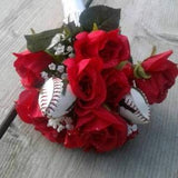 Sports Rose Bouquet, Wrapped Rose Bouquet, Mothers/Fathers Day, Sports Wedding Bouquet, Wedding Bouquet, Baseball Bouquet, Bridal Bouquet