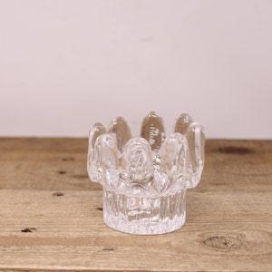 Vintage G?ran W?rff Design - Kosta Boda Sunflower  Taper -Tealight or Votive Candleholder - Sweden