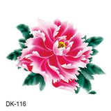 temporary tattoo 3D peony flower awesome fake tattoos