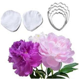 Peony Flower Silicone Cutter Mold Gumpaste Sugarcraft Cake Decor Clay Mould Tool