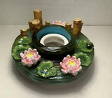 Our America by Yankee Candle Capper Water Garden Frogs Lily Pad Bamboo