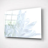 White Chrysanthemum Print, Glass Wall Art, Newborn Baby Girl Birhday Gift, Calming Nursery Decor, Floral Photography