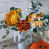 Fall Hydrangea Peony Bouquet Felt Flowers