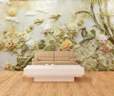 3D Peony Flower ZHUA3579 Wallpaper Wall Murals Removable Self-adhesive Amy