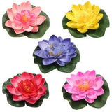 5PCS Lily Pad Plastic Pond Floating Plant Artificial Water Lily