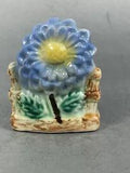 Blue Flower Daisy Carnation Vintage Salt or Pepper Shaker SINGLE ONLY