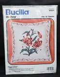 Bucilla Stitchery "Tiger Lilies" Pillow Cover Kit No. 49824