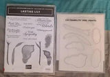 Stampin Up LASTING LILY Lilies Flowers Framelits Dies Rubber Stamps Sets