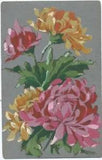 Colorful Carnations Pink & Yellow Flowers  postcard unposted  UDB A41