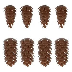 24Pcs Christmas Pine Nuts Cone Dried Flowers Thanksgiving Home Restaurant Decor