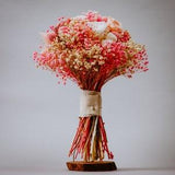 Pink dried preserved bridal bouquet/nature flowers/wedding dried flowers/preserved rose bouquet/blush pink bouquet/baby's breath bouquet/