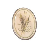 Signed Bastin Vintage Lily of the Valley Flower Cameo Brooch or Pendant