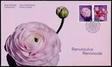 Canada 3373-4 on FDC - Flowers, Ranunculus