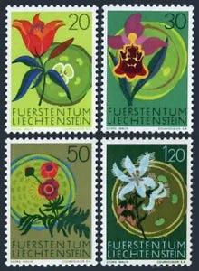 Liechtenstein 466-469,MNH.Michel 521-524. Flowers 1970:Lily,Orchid,Crowfoot,Buck