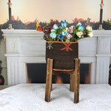 brown flower hanger, large round basket, decorative planter, hanging wall basket, orchid basket, flower pot basket, home cozy plant, PH 2372