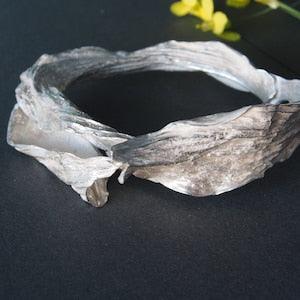 Cuff bracelet silver, leaf cuff bracelet, Silver Cuff Bracelet, bracelet original, jewelry orchid, adjustable Leaf cuff, gift for girlfriend