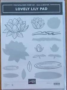 Stampin Up Lovely Lily Pad Photopolymer Stamp Set & Lily Pad Dies