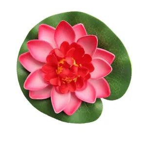 10pcs/lot Fake Artificial Lotus Floating Water Lily Flower Home Decorative Plant