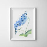 Orchid Flower Watercolor Painting Wall Decor Prints
