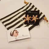 Lele Sadoughi Water Lily Button Earrings