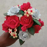 Rose Artificial Flowers Peony Bunch Bouquet Fake Wedding Home Party D???cor NEW