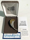 NOLAN MILLER Contemporary CALLA LILY Goldtone PIN By Mark Zunino (QVC 2007) NEW