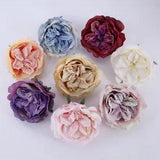 5PCS Artificial Flowers Head Silk Peony For Home Wedding Bridal Accessories
