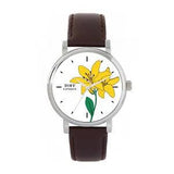 Toff London TLWS-37020 Ladies Yellow Lily Flower Watch