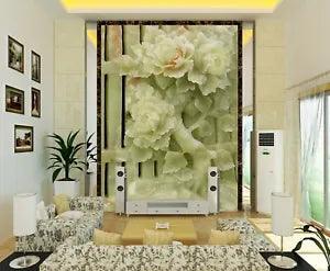 3D Peony Flower ZHUA3634 Wallpaper Wall Murals Removable Self-adhesive Amy