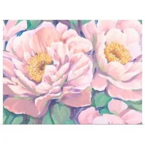 Peonies in Bloom II Poster Art Print, Peony Home Decor