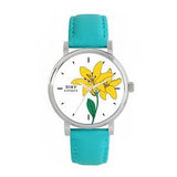 Toff London TLWS-77886 Ladies Yellow Lily Flower Watch