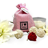 Seed Bombs - 5 Pack - Valentine??s Day themed - Red burlap bag - Canadian Wildflower
