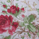 Ultra Romantic Cotton Rose Pattern Fabric - Feed Sack - Light Pink - Red Rooster Gerri Robinson